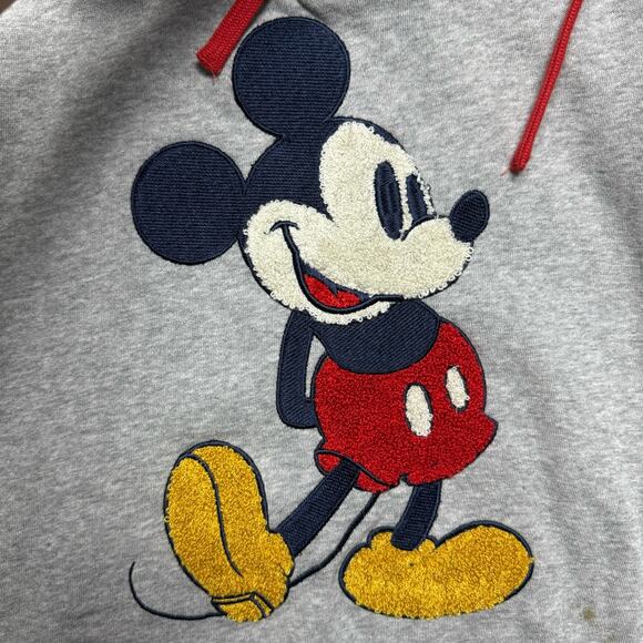 Disney Mickey Mouse Gray Navy Graphic Hoodie Sweat Suit Set - Picture 4 of 8